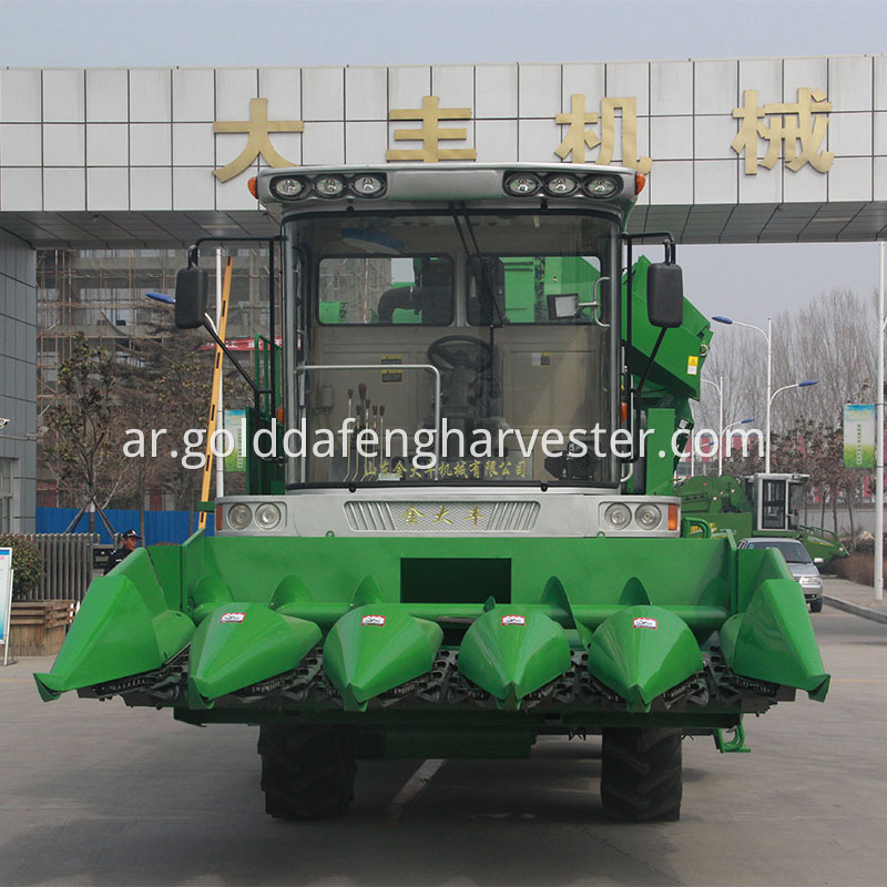 self-propelled corn harvester